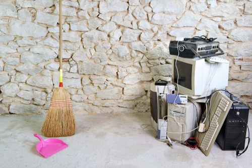 Commercial waste removal services in action