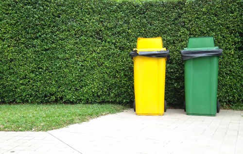 Professional team handling waste removal